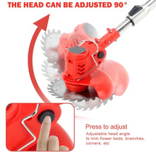 Load image into Gallery viewer, 21v Cordless Strimmer Grass Trimmer Weed Cutter, Edger &amp; 2 Batteries