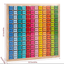 Load image into Gallery viewer, Wooden 1-12 Times Table 145pc Board for Kids 3+ Educational Toy