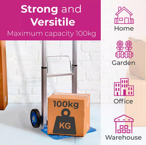 100kg Folding Sack Truck Trolley Hand Cart