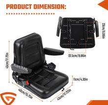 Load image into Gallery viewer, Universal Tractor / Forklift Seat with Safety Belt