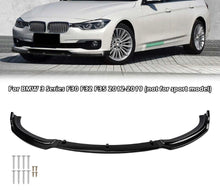 Load image into Gallery viewer, Front Lip Spoiler Splitter Gloss Black For BMW F30 F31 3 Series SE Model 2012-2018