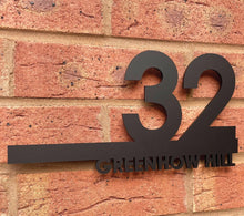 Load image into Gallery viewer, Personalised Door Sign Plaque Laser Cut Address Plaque House Number