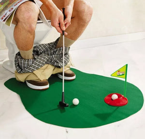 Mini Toilet Golf Fun Gift Game😀