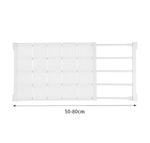 Adjustable Extendable Shelf Cupboard Wardrobe Storage Organiser