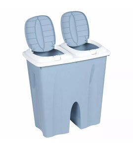 Kitchen 50L Litre Duo Recycle Bin Recycling with Double Compartment