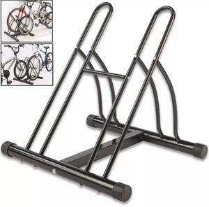 Double Bike Floor Parking Stand Bicycle Storage Rack