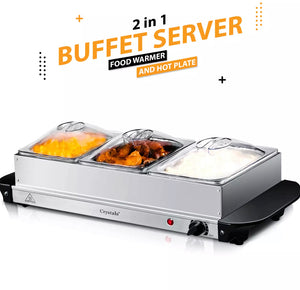 Electric Food Warmer Buffet Server 300w Hot Plate