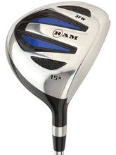 Load image into Gallery viewer, Ram Golf EZ3 Mens 3 x Steel Woods Set 10.5° Driver, 3 &amp; 5 Wood Headcovers Included