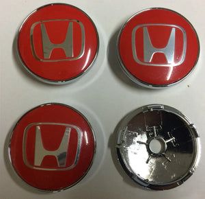 4 x Centre Caps for Honda Alloy Wheels 60mm or 68mm