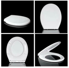 Load image into Gallery viewer, Soft Close Toilet Seat With Metal Fixing Hinges Quick Release