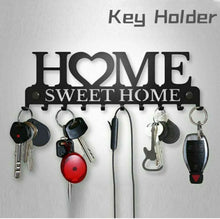 Load image into Gallery viewer, Iron Wall Mounted Sweet Home Shelf Hanging Hanger Hooks Key Holder