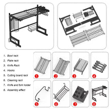 Load image into Gallery viewer, Over Sink Kitchen Shelf Organiser Dish Drainer Drying Rack