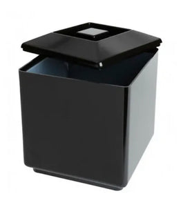 Square Plastic Ice Bucket Black Home Bar