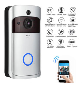 Smart Wireless WiFi Video Doorbell Security Intercom Video Camera Door Bell