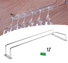 Load image into Gallery viewer, 14” Stainless Steel Wine Glass Rack Under Shelf For Bar Home