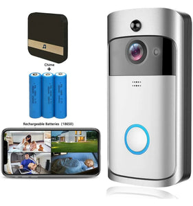 Smart Wireless WiFi Video Doorbell Security Intercom Video Camera Door Bell