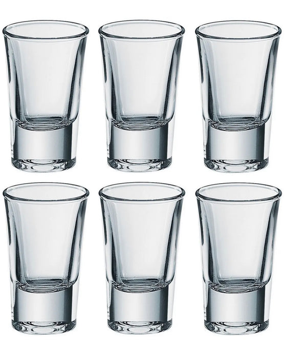 6x Shot Vodka Glass 35ml Set Glassware Drink Home Bar Pub Party
