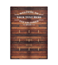 Load image into Gallery viewer, Personalised Metal Home Bar Sign Snack Board Holders - Add Your Own Text