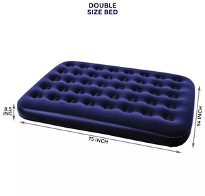 Inflatable Double Air Bed Premium Quality Flocked Blow Up Mattress