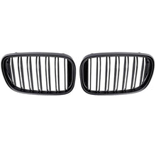 Load image into Gallery viewer, FOR BMW 7 SERIES 15-19 G11 G12 KIDNEY TWIN GRILL GRILLE GLOSS BLACK DUAL LINE