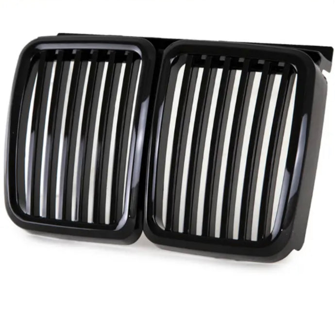 Front Matte Black Bumper Kidney Grill Grille For BMW 3-Series E30 1982-1991 • New Valu2u • Free Delivery