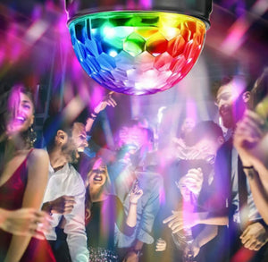 Disco Lights- Magic Ball LED Light RGB Rotating Club DJ Stage Lights + Remote