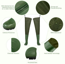 Load image into Gallery viewer, Thigh Hip Waders Waterproof Fishing Wader Thigh Boots