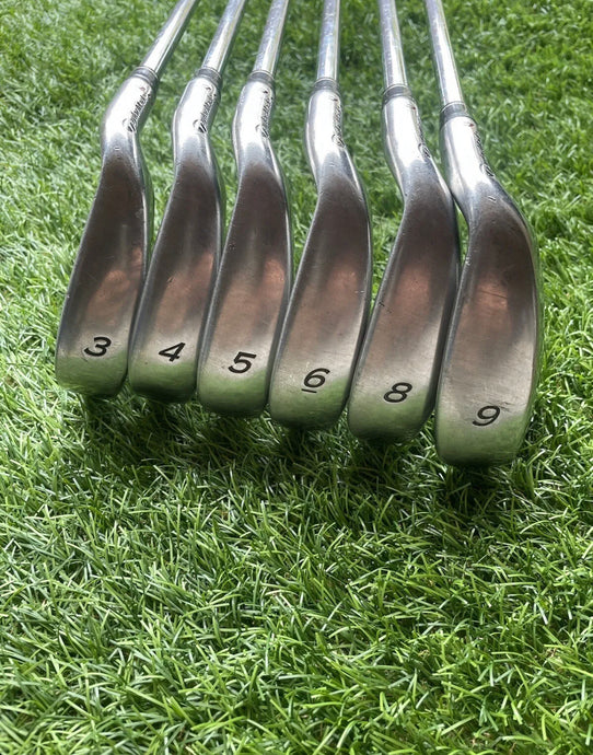Taylormade RAC Iron Set 3,4,5,6,8,9 Irons Regular Flex Steel Shafts Very Good Condition • Golf Clubs