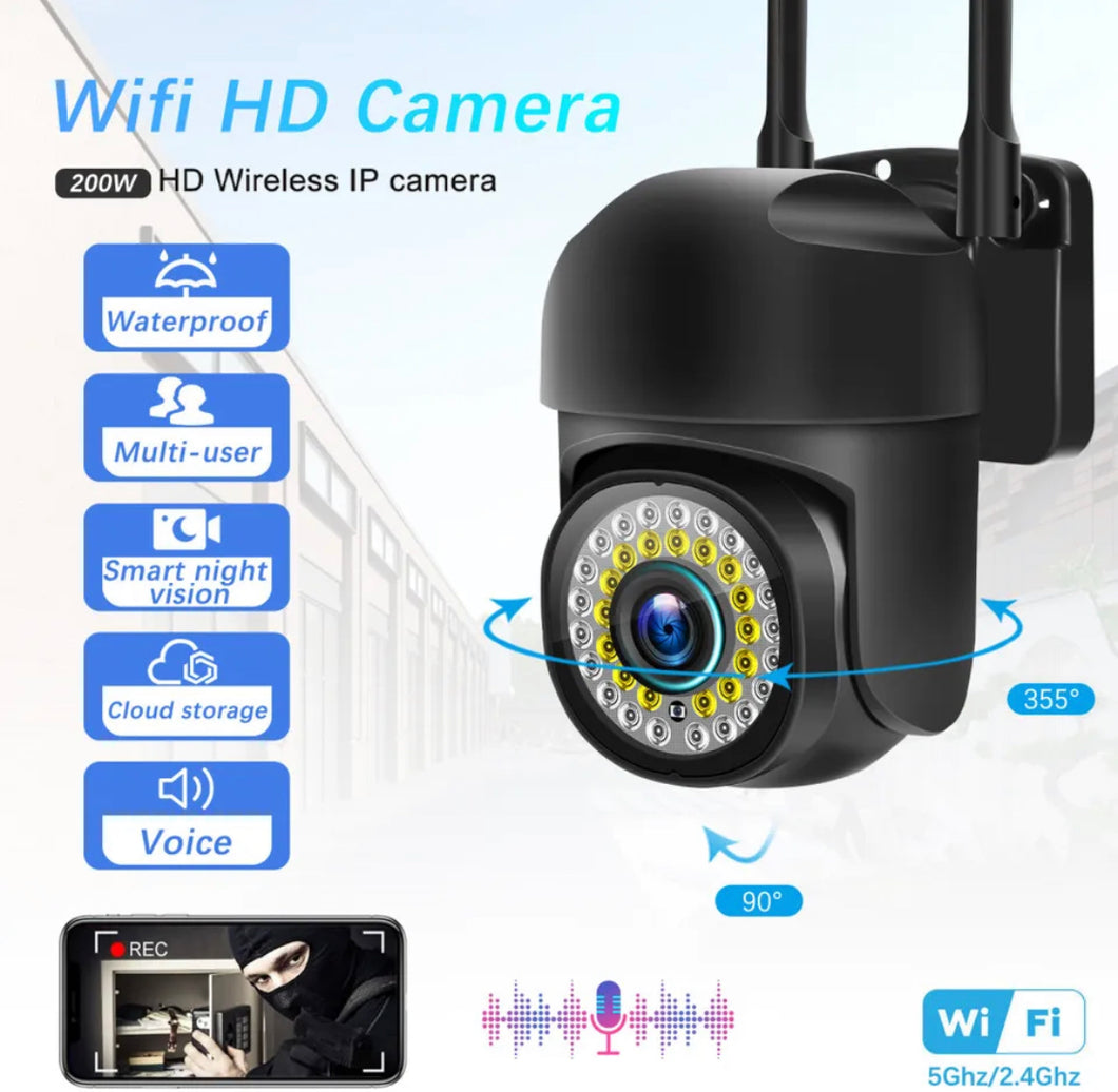 Security Camera CCTV HD PTZ Wireless WIFI Smart Home IR Cam