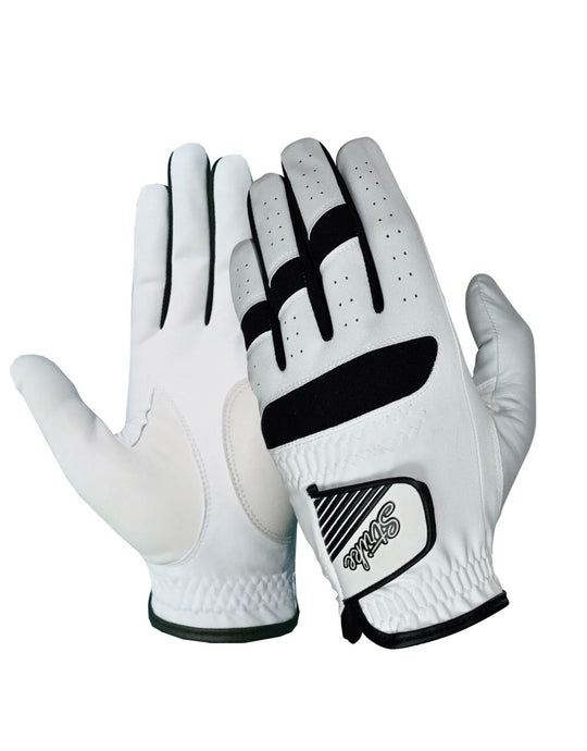 Pack of 3 or 5 Golf Gloves • SG Men All weather Cabretta leather palm patch and thumb