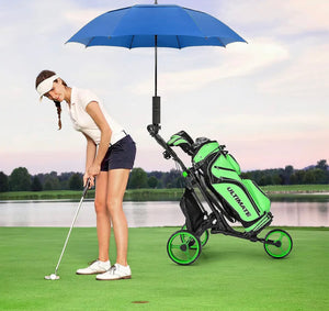 Golf Trolley Umbrella Universal Adjustable Holder Cart Pushchair Parasol Stand