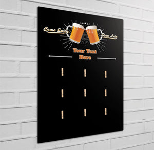 Personalised Metal Home Bar Sign Snack Board Holders - Add Your Own Text