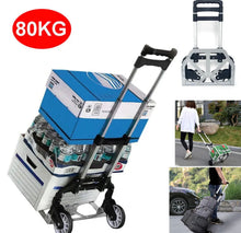 Load image into Gallery viewer, 80kg Folding Hand Cart Aluminium Truck Trolley