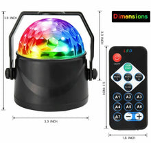 Load image into Gallery viewer, Disco Lights- Magic Ball LED Light RGB Rotating Club DJ Stage Lights + Remote