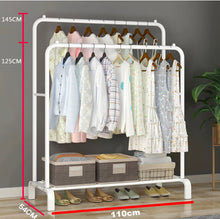 Load image into Gallery viewer, Metal Double Clothes Garment Rail