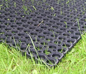 3 x GRASS RUBBER MATS cow horse golf playground Rubber Matting 1.5mx1mx22mm with pegs