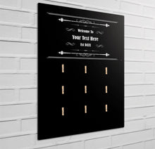 Load image into Gallery viewer, Personalised Metal Home Bar Sign Snack Board Holders - Add Your Own Text