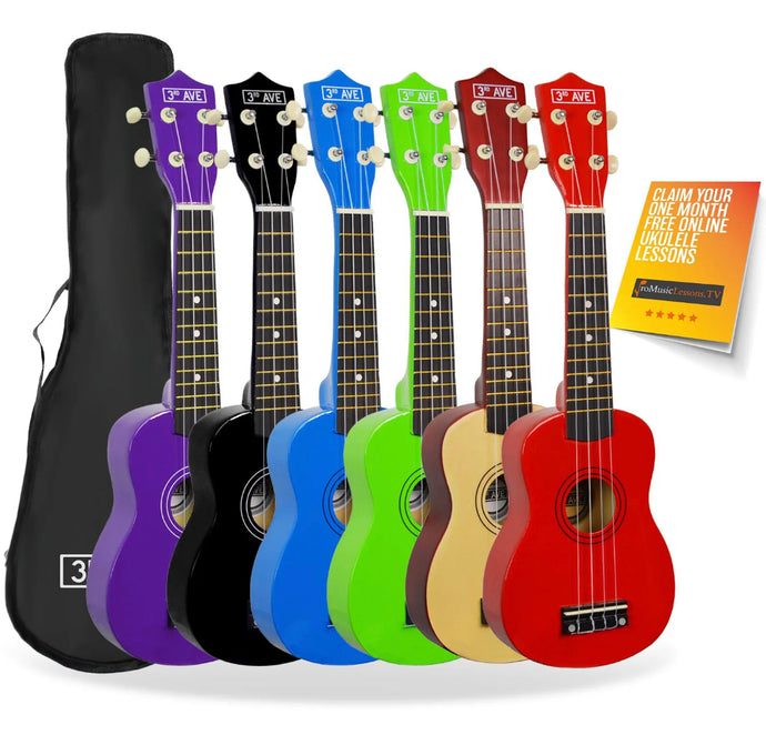 Soprano Ukulele 21” inch with Bag • Perfect for Beginner