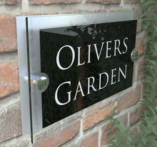 Load image into Gallery viewer, Personalised Anthracite House Sign Plaque