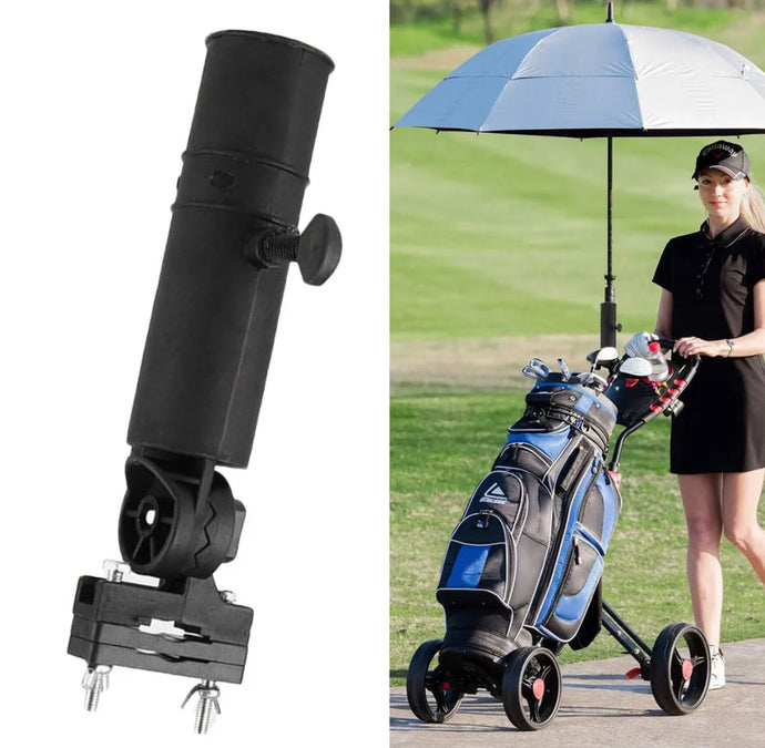 Golf Trolley Umbrella Universal Adjustable Holder Cart Pushchair Parasol Stand