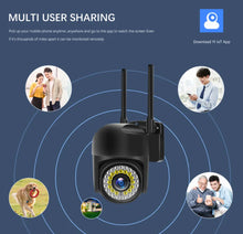 Load image into Gallery viewer, Outdoor Security Camera CCTV HD PTZ Wireless WIFI Smart Home IR Cam