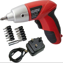 Load image into Gallery viewer, Rechargeable Cordless Electric Screwdriver Set Mini Power Tool + Bits + Charger