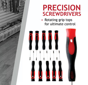 Screwdriver Kit 58 Pce Precision Slotted Torx Phillips Cross + Bit Tools
