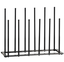 Load image into Gallery viewer, Steel Black Powder Coated Boot Rack 6 Pairs Wellies