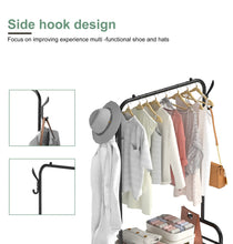 Load image into Gallery viewer, Compact 4 Tier Shoe &amp; Hat Stand Clothes Rail Rack, Shelves With Wheels