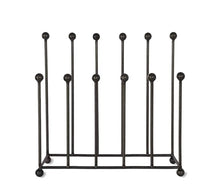 Load image into Gallery viewer, Steel Black Powder Coated Boot Rack 6 Pairs Wellies