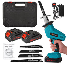 Load image into Gallery viewer, CONENTOOL 21V Cordless Reciprocating Saw Hand Held Saw &amp; 2 Batteries