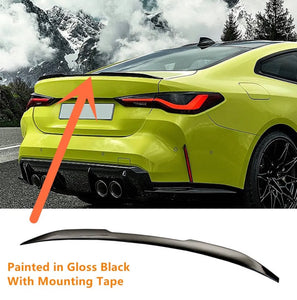 M4 Style Gloss Black Rear Boot Spoiler For BMW 4 Series G22 Coupe M Sport