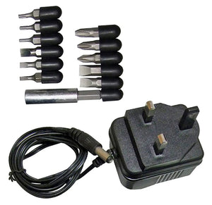 Rechargeable Cordless Electric Screwdriver Set Mini Power Tool + Bits + Charger