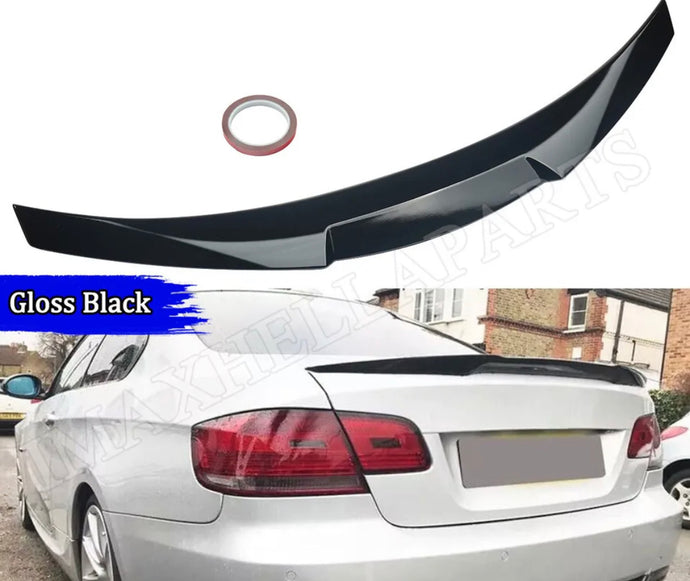 REAR BOOT LIP SPOILER FOR BMW 3 SERIES E92 07-13 WING M4 STYLE GLOSS BLACK